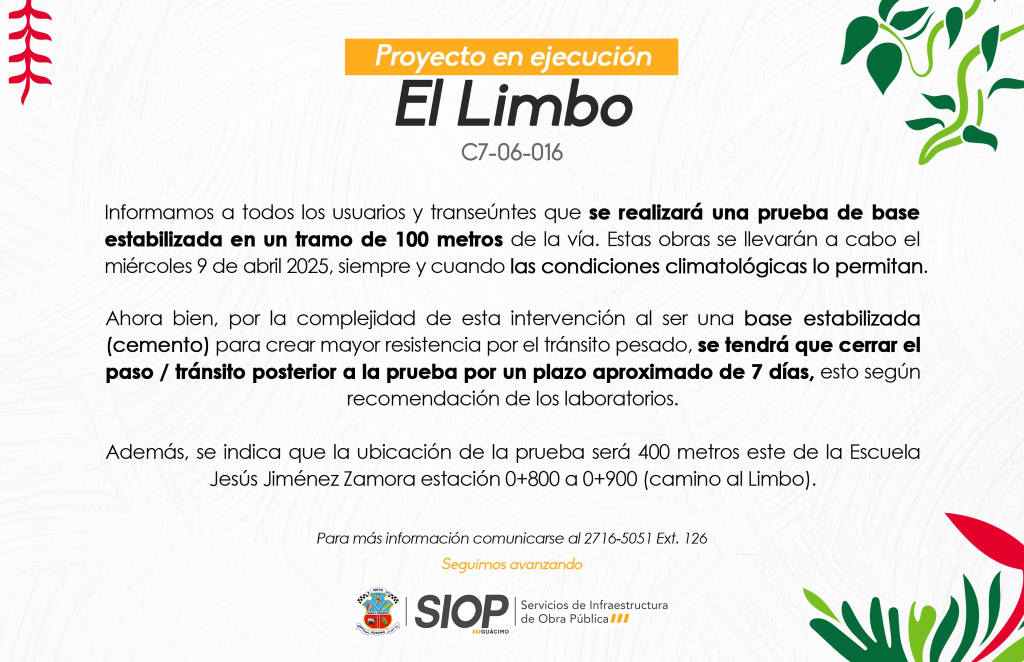 ✅Atención El Limbo C7-06-016